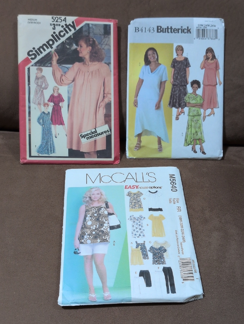 Vintage Women's Uncut/Unfolded Sewing Patterns Separates Misc. Sizes Lot of 3